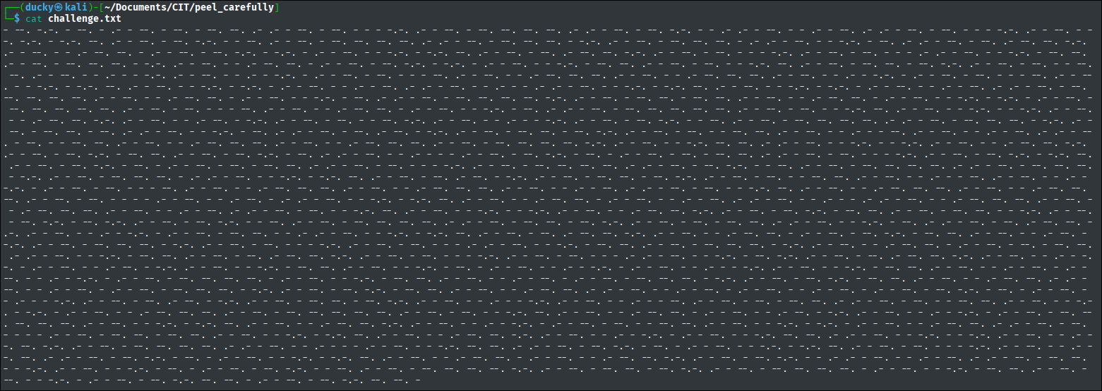Challenge File Morse Code
